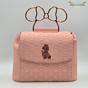 Loungefly Disney Minnie Mouse Embossed Blush Pink  Crossbody Bag Purse New